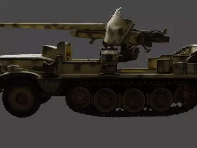 SdKfz 10 5cm Pak 3D print model