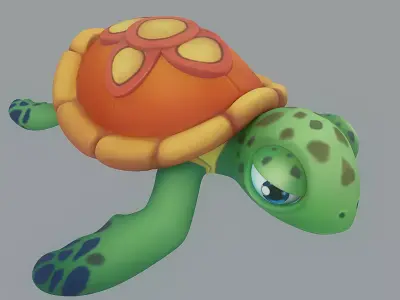 Cartoon Fish 6 Low-poly 3D model