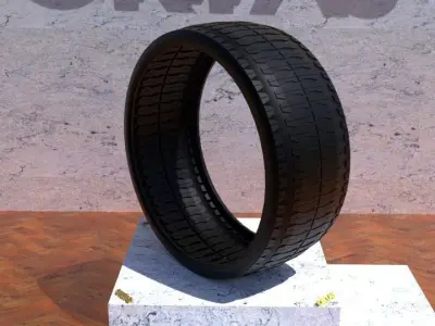 ORTAS TIRE NO 32 GAME READY Low-poly 3D model