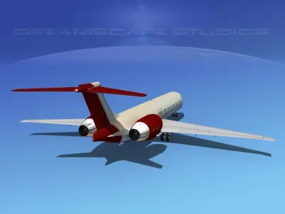 McDonnell Douglas MD-87 Corporate 7 3D model