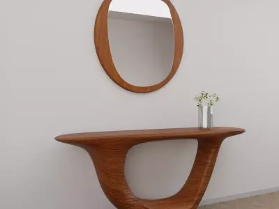 Organic Console Free 3D model