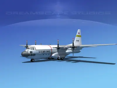 Lockheed C-130 Hercules USAF 2 3D model