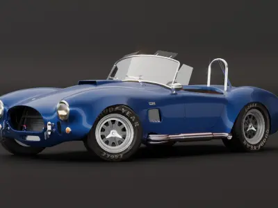 Shelby Cobra Low-poly 3D model