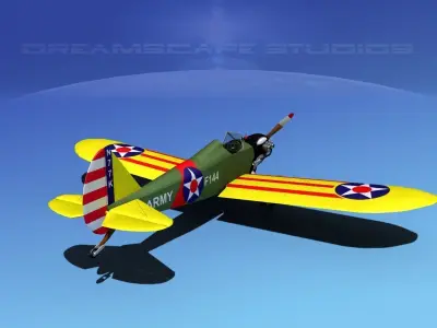 Flybaby wwii fighter plane 3D model
