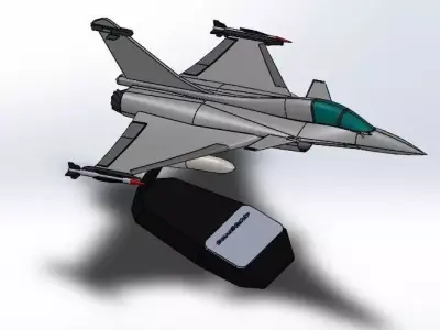 Dassault Rafale stand for decoration 3D print model
