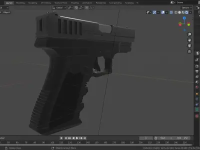 Glock 9mm Free 3D model