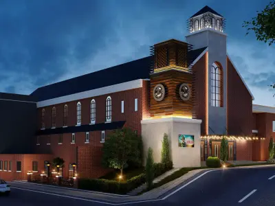 Church model design 3d sketchup model 3D model