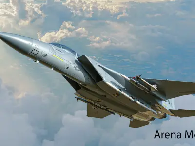 McDonnell Douglas F-15C Eagle Low-poly 3D model