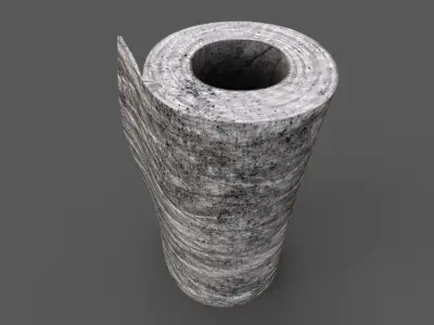 Old wound dressing Low-poly 3D model