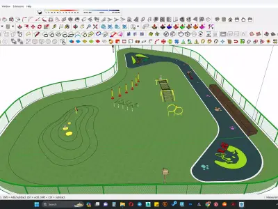 3D park for dogs 3D model