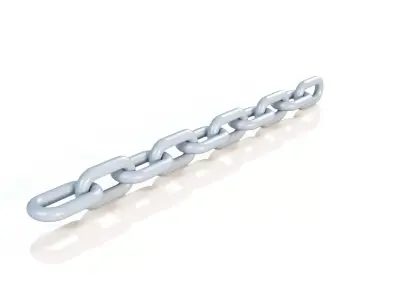 Steel chain model 3D model