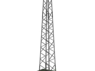 Voltage overhead power line tower 952 D average 900 mm Free 3D model