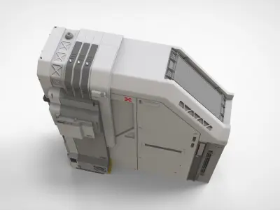 sci-fi Architecture kitbash 46 3D model