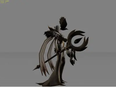 Pharsa Wings of Heaven Low-poly 3D model