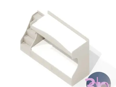 Bunk bed Lucia Free 3D model