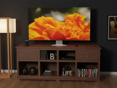 Tv Console Free 3D model
