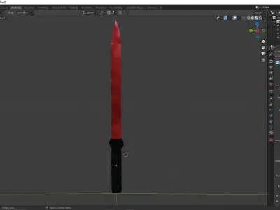 Basic Sword Free low-poly 3D model