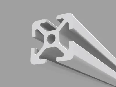 Bosch 20x20 mm groove 5 hires aluminum profil 3D model