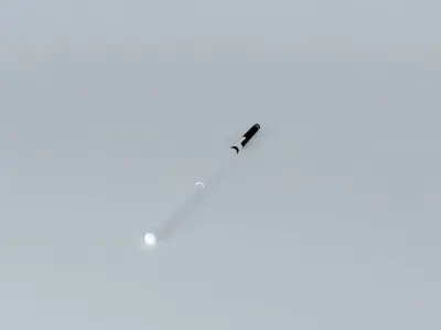 expandable baton Free 3D model