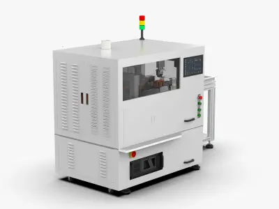 Automatic Micro Motor Shaft Surface Marking Machine 3D model