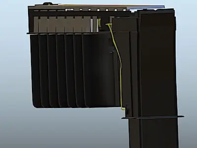 GR-1 Anvil Semi-Automatic Gauss Rifle - High Poly 3D Model Low-poly 3D model