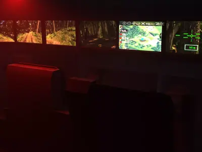 M1E3 Abrams X Tank - Interior Cockpit - Game Ready - NEW 2026 Low-poly 3D model