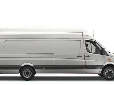 Mercedes Sprinter Cargo Van L4H3 2008 3D model