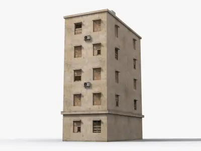 Arab Middle East Building x21 Low-poly 3D model