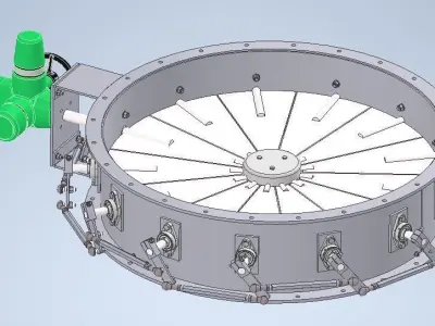 Petal type damper Free 3D model