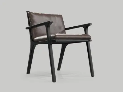 Helle Flou Dansk Chair 3D model