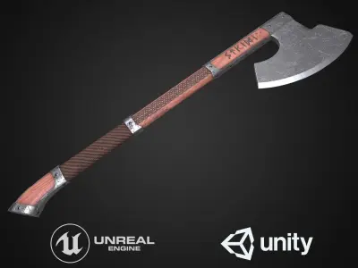 Medieval axes pack 3D Model Collection
