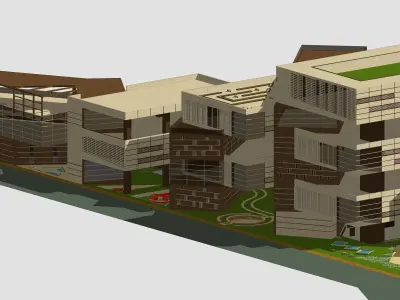 Commercial Complex Project 3D model