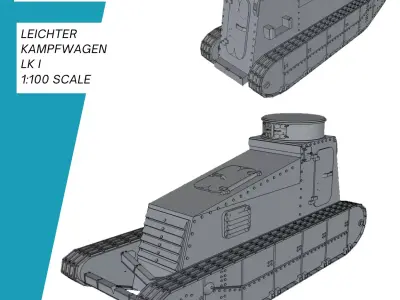 Leichter Kampfwagen LK I 3D print model
