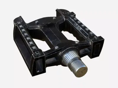 Bike pedal Low-poly 3D model