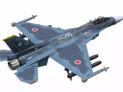 AirCraft 02 - fighter 3D model