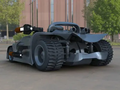 Futuristic Battle Car 3D model