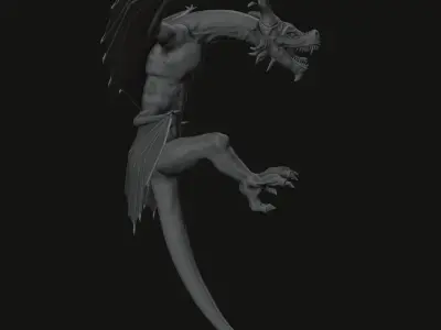 Dragon 3D print 3D model 3D print model 3D print model