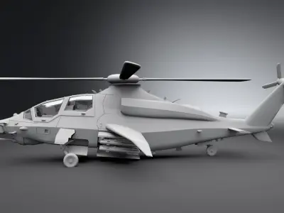 Bell 360 Invictus Scale model 3D print model