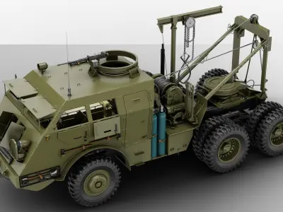 M25 M26 Tank Transporter - Dragon Wagon Highpoly 3D model