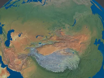 EarthGlobe16k earth 3D model