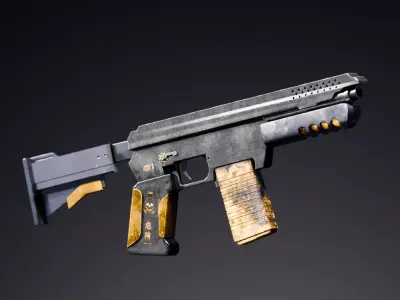 Scifi Gun Free 3D model