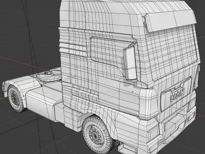 Man truck model 3D model