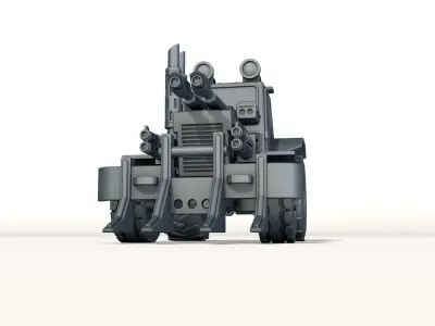 combat tractor 3D print model