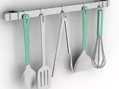kitchen set spoons Free low-poly 3D model