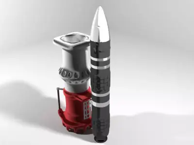 Rocket Missile - Peacekeeper 3D model