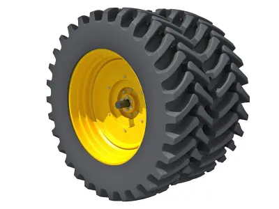 Tractor Twin Tire 3D model