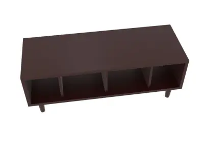 Japanese Hollow Shelf Free  Free low-poly 3D model