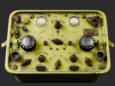 Soviet Military Radio 3D model