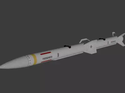 PL-15 Air to Air Missile Low-poly 3D model