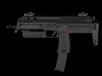 HK MP7A1 Low-poly 3D model
